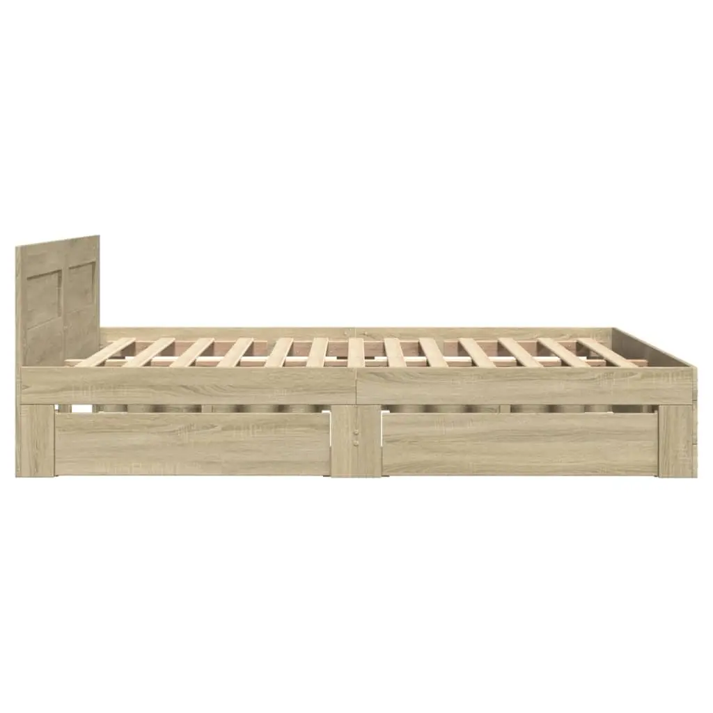 Sonoma Oak Bed Frame 135x190 cm