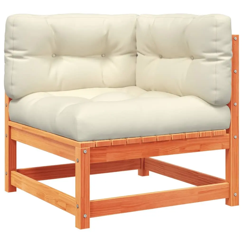 Garden Sofa Set 2 Piece Outdoor Furniture Brown Cushioned Patio Seating