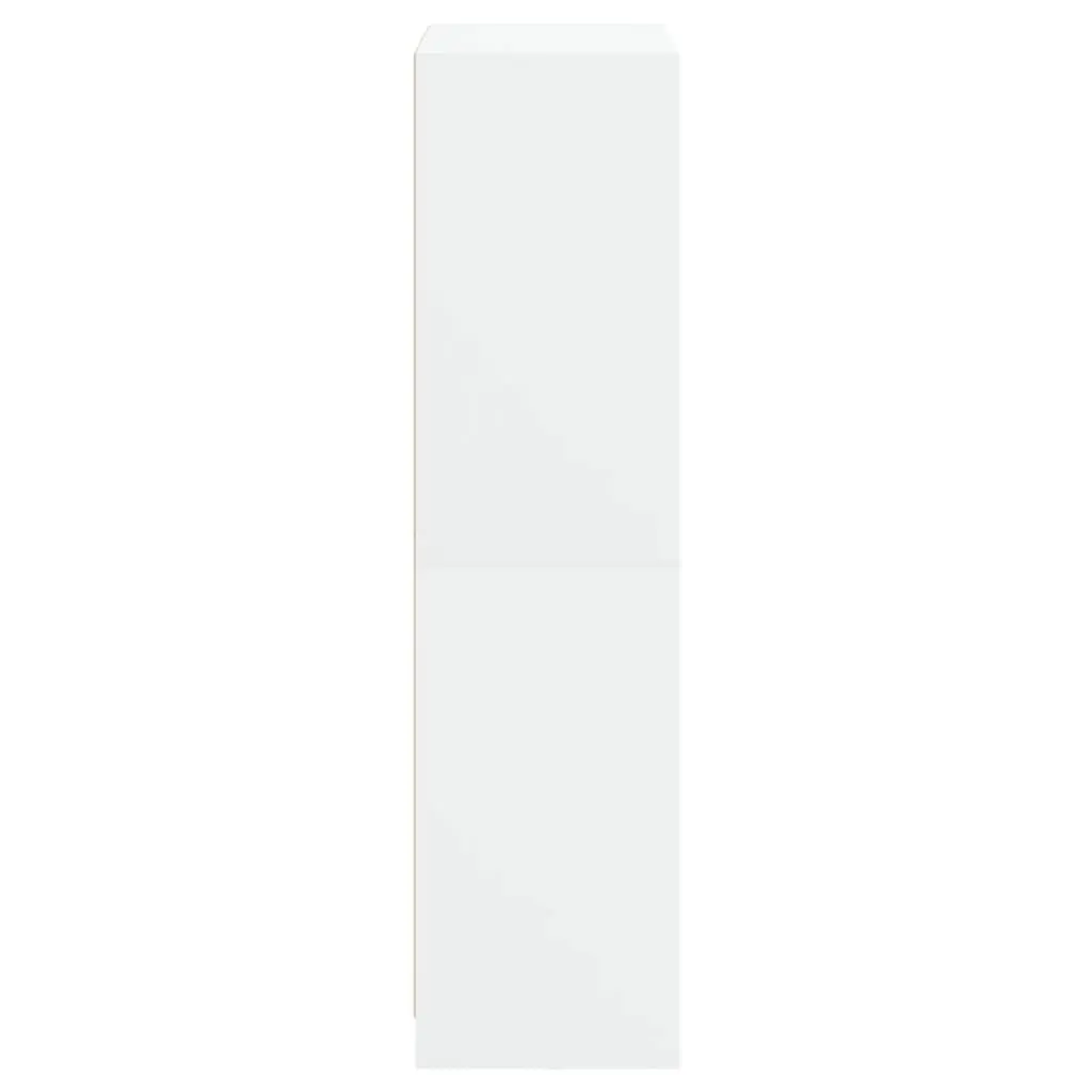 Highboard Storage Cabinet Organising Books Documents 68x37x142cm White Engineered Wood
