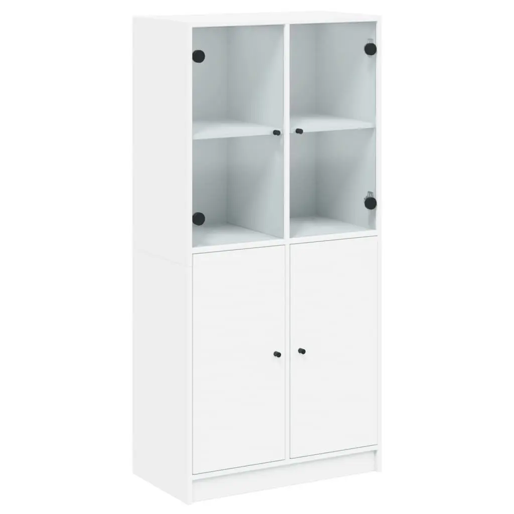 White Highboard Storage with Ample Storage Space