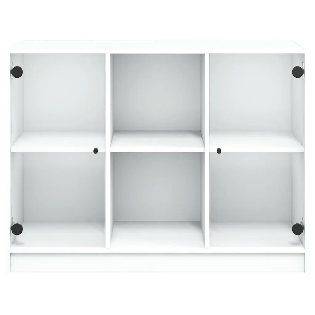 Sideboard White 102x37x75.5 cm Storage Cabinet Engineered Wood Furniture