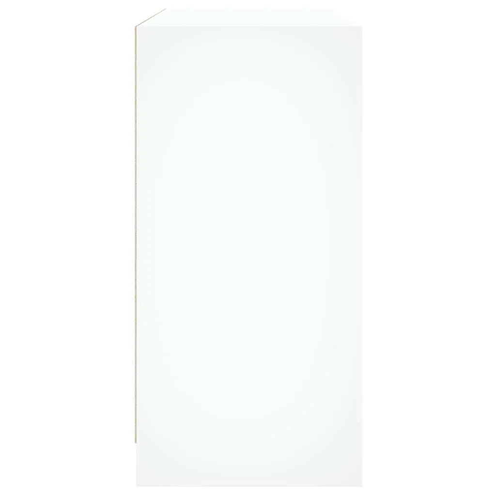 Sideboard White 102x37x75.5 cm Storage Cabinet Engineered Wood Furniture