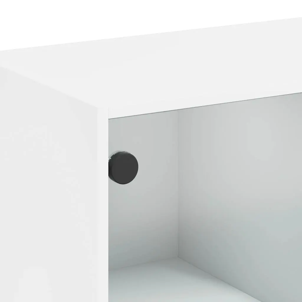 Sideboard White 102x37x75.5 cm Storage Cabinet Engineered Wood Furniture