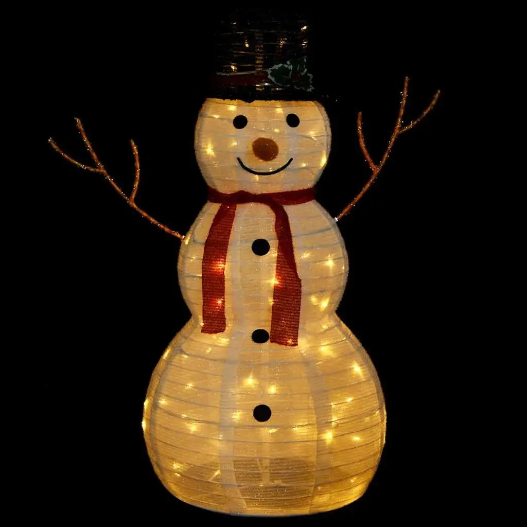 Snowman Decoration Figure 90cm Holiday Festival LED Lights 8 Lighting Effects