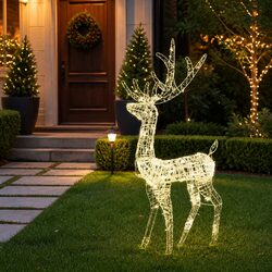 Standing Reindeer Decoration: Quality and Warmth Combined