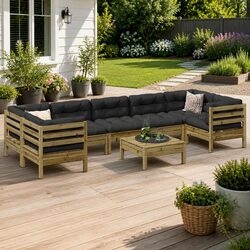 Reliable 8-Piece Outdoor Sofa Set for Comfort and Value
