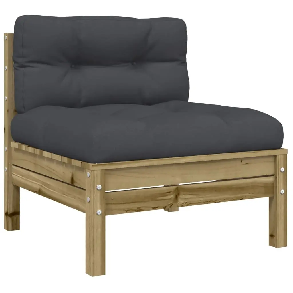 Garden Sofa Set 9 Piece Outdoor Furniture Modular Patio Seating Brown