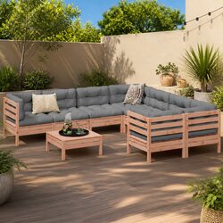 Comfortable 9 Piece Garden Sofa Set for Your Outdoors