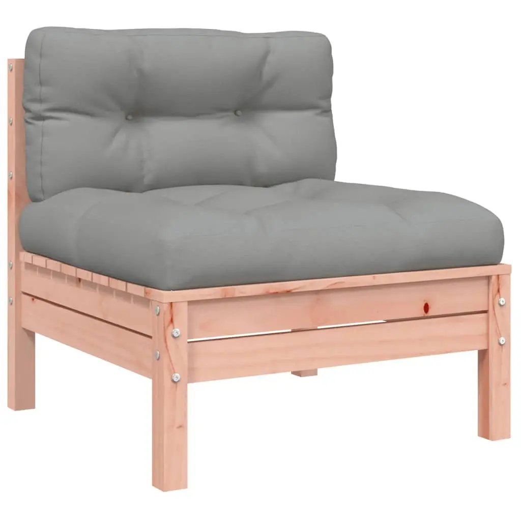 Modular Garden Sofa Set 6 Piece Outdoor Furniture Brown Douglas Fir with Cushions