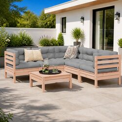 Comfortable 6 Piece Garden Sofa Set: Value and Durability