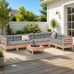 Reliable 8-Piece Outdoor Sofa Set with Comfortable Cushions