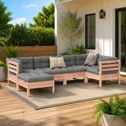 Value-Driven 6 Piece Garden Sofa Set with Cushions