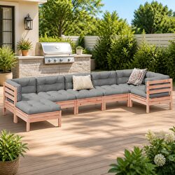 Value-Driven 7 Piece Garden Sofa Set with Comfort