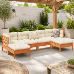 Warm and Comfortable 6 Piece Garden Sofa Set