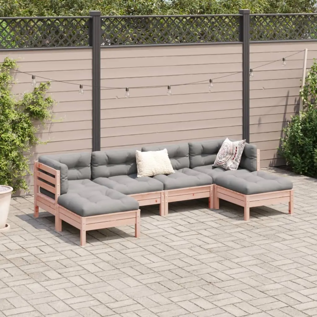 6-Piece Garden Sofa Set with Cushions