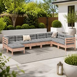 Reliable 8 Piece Garden Sofa Set with Comfort and Style