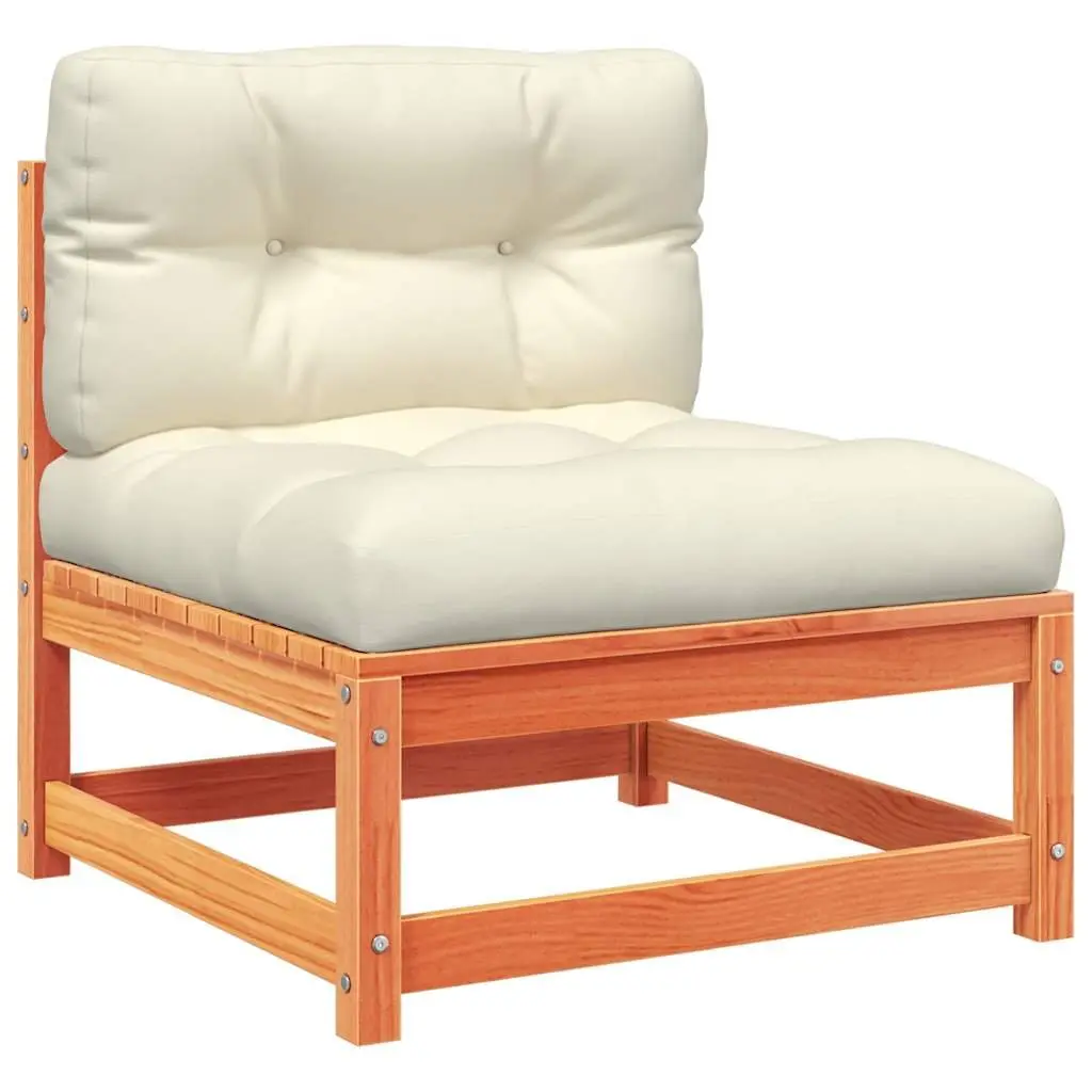 Garden Sofa Set Modular Outdoor Furniture 6 Piece Brown