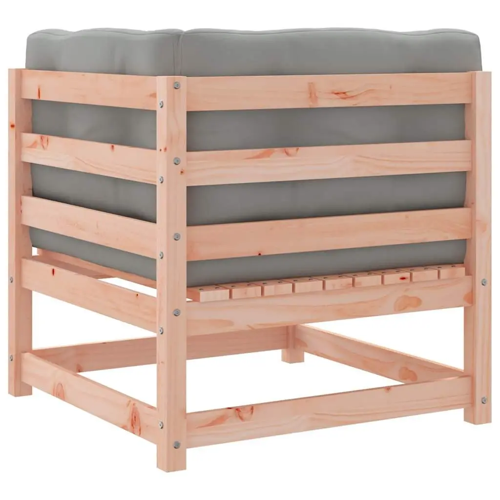 Garden Sofa Set Modular Outdoor Furniture 6 Piece Brown Douglas Fir with Cushions