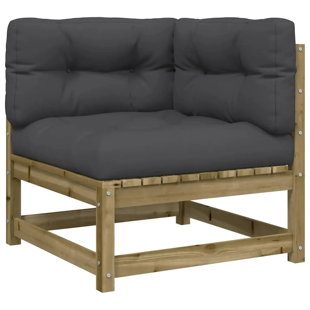 6 Piece Garden Sofa Set Outdoor Furniture Cushions Brown