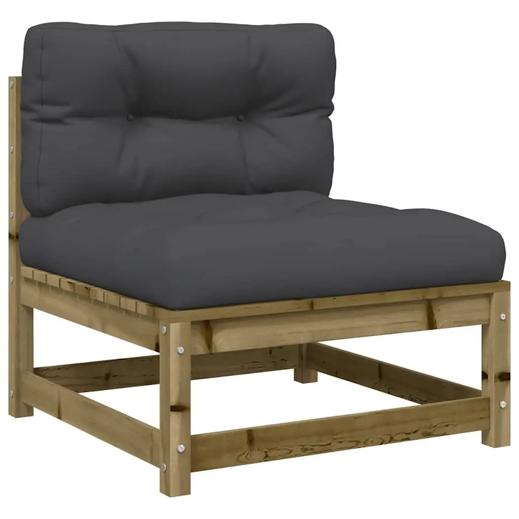 6 Piece Garden Sofa Set Outdoor Furniture Cushions Brown