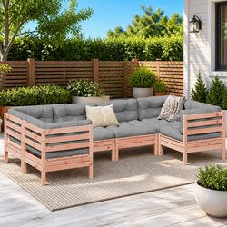Reliable 6 Piece Garden Sofa Set for Comfortable Outdoor Living