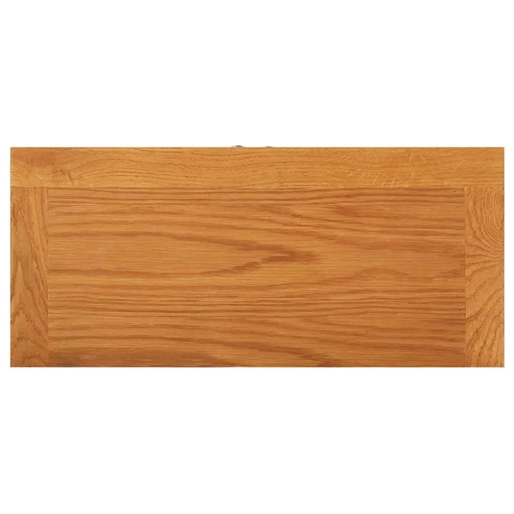 Storage Cabinet Solid Oak Wood Organizer 50x22x110 cm Brown for Bedroom Living Room