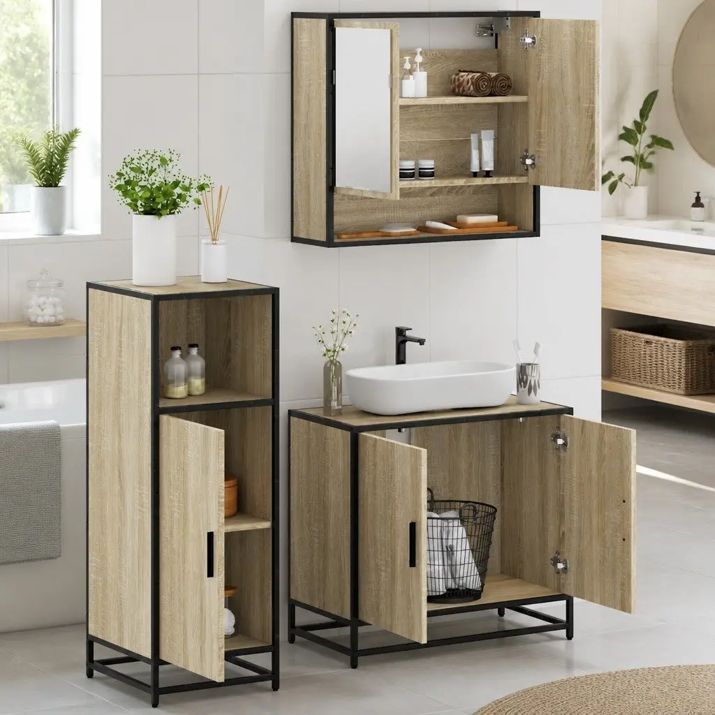 3-Piece Bathroom Furniture Set