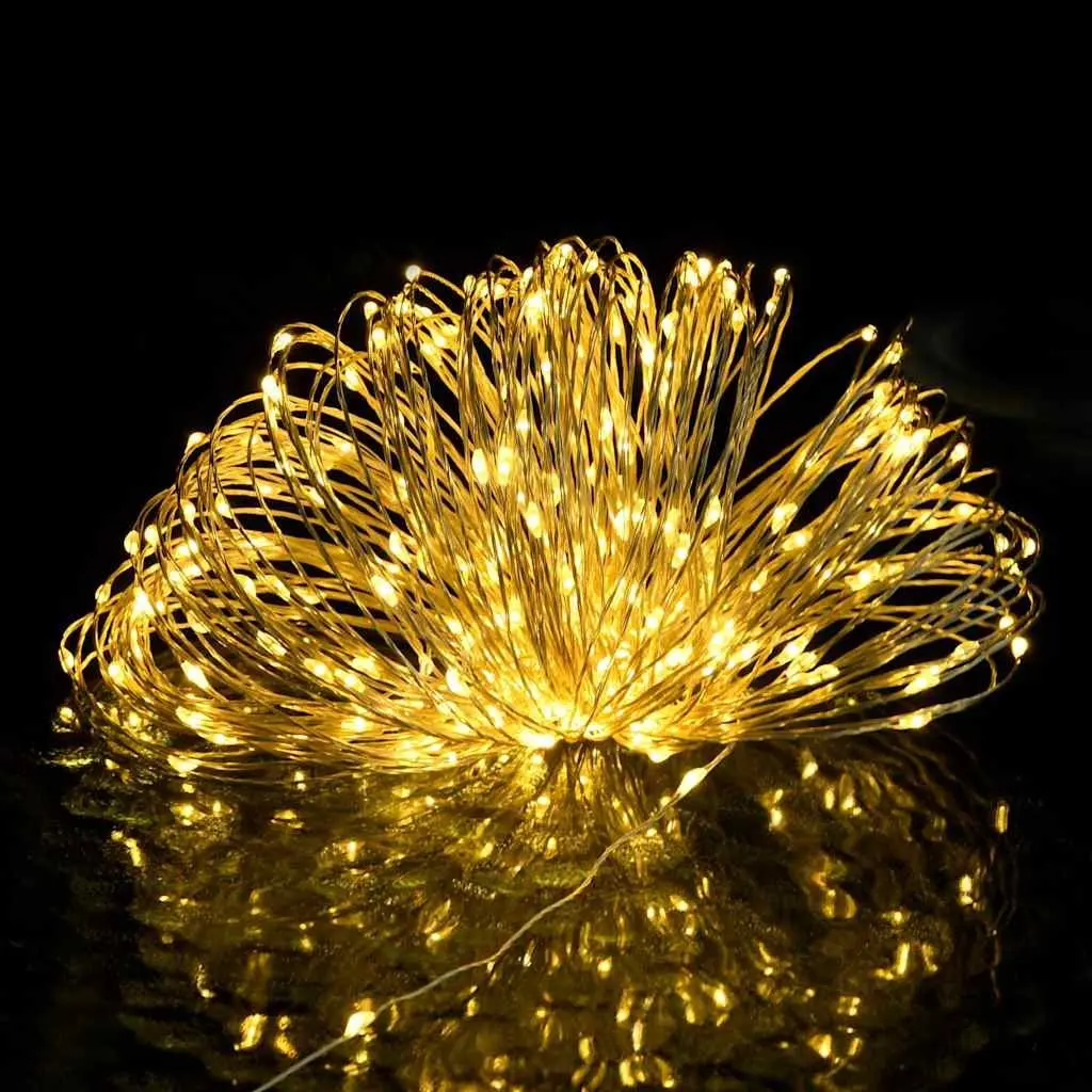 LED String Lights Warm White 15m Decorative for Christmas Party Wedding Holiday