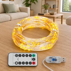 Warm White 300 LED String Lights for Festive Decor