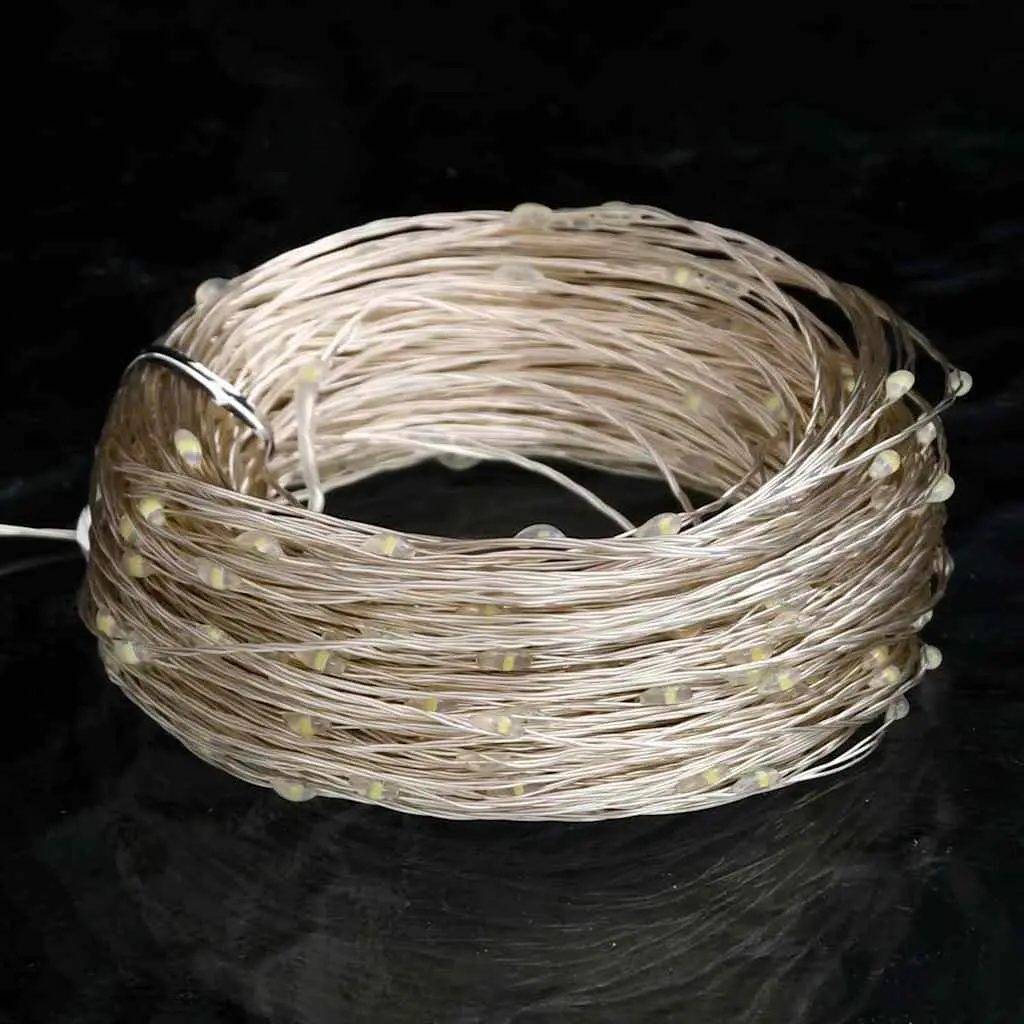 LED String Lights Cold White 15m 150 LEDs for Christmas Holiday Party Decoration