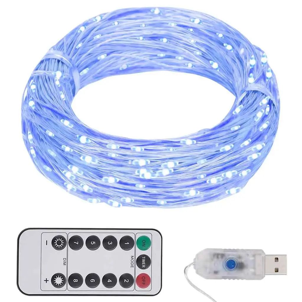 LED String Lights Blue 15m 150 LEDs for Christmas Party Wedding Holiday Decoration