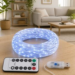 LED String Lights 300 LEDs 30m Blue Decorative Lighting Effects Remote Control