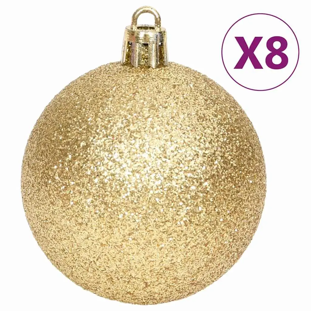 Christmas Bauble Ornament Set 70 Piece Gold Red Shatterproof Tree Decorations