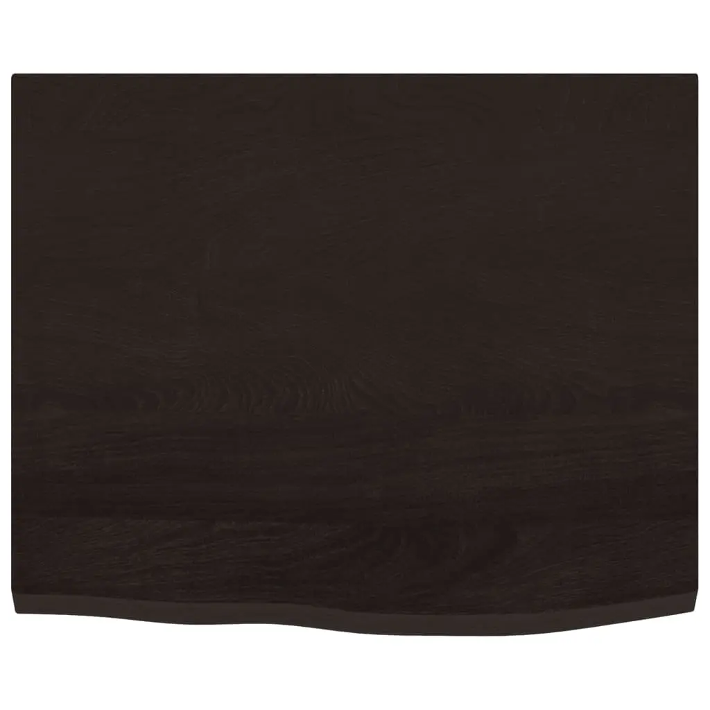 Wall Mounted Basin Shelf Bathroom Storage Steel Oak Wood Brown