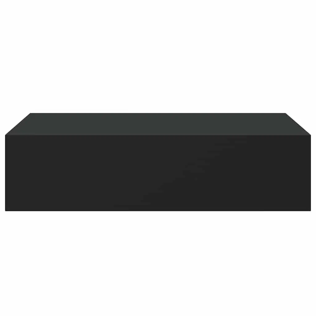 Wall-mounted Drawer Shelf Storage Organizer 40x23.5x10cm Black