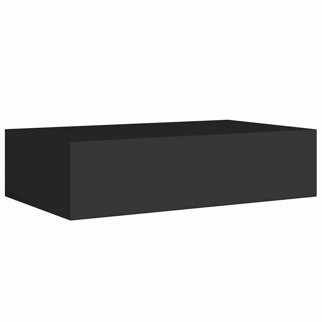 Black Floating Drawer Shelves for Easy Organization