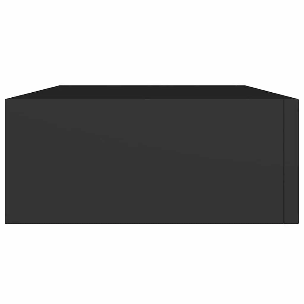 Black Floating Drawer Shelves for Easy Organization