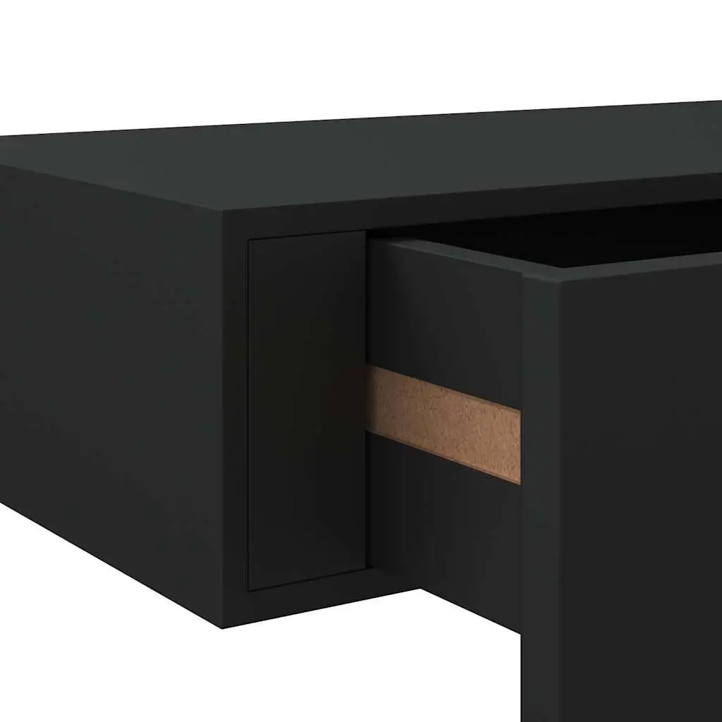Black Floating Drawer Shelves for Easy Organization