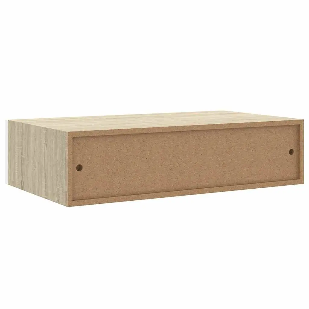 Wall-mounted Drawer Shelf MDF Floating Storage Bedroom Living Room Decor