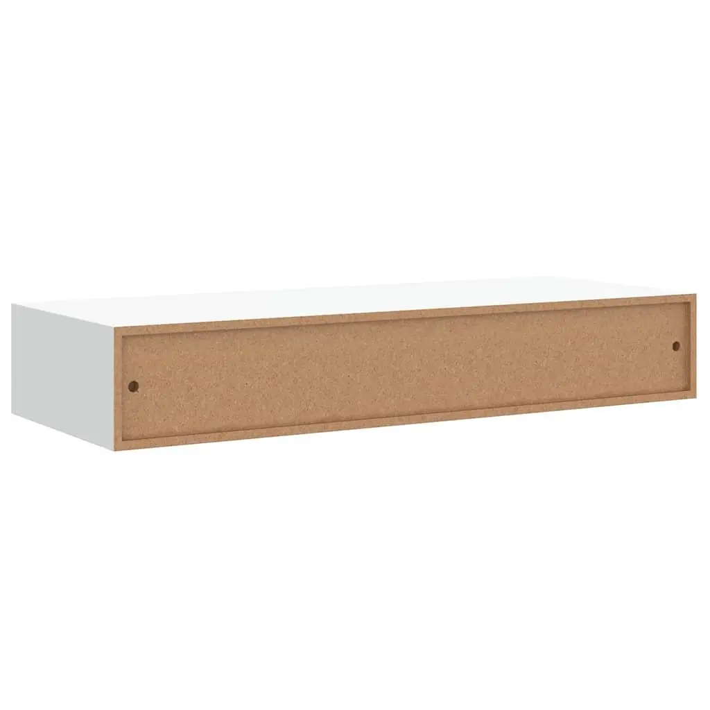 Wall-mounted Drawer Shelf Organizer 60x23.5x10cm White