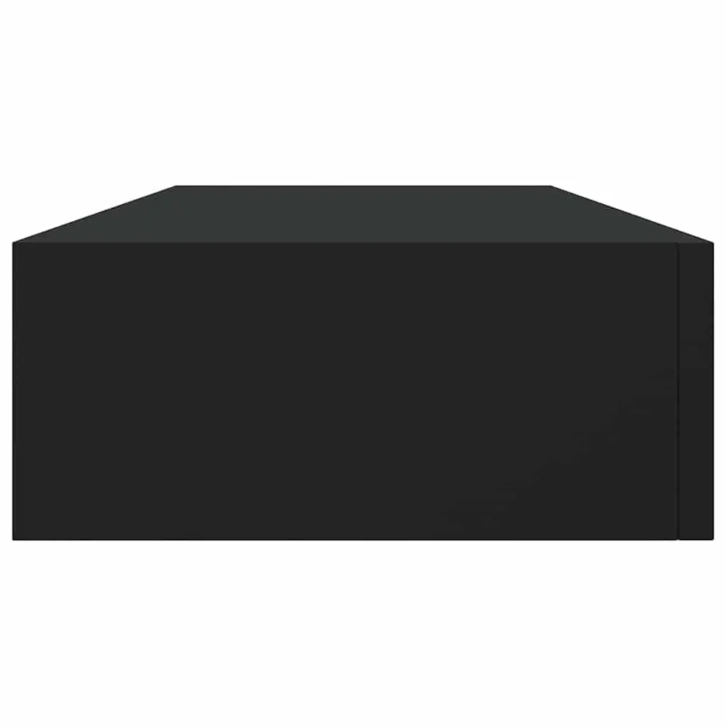 Wall-Mounted Drawer Shelf in Black
