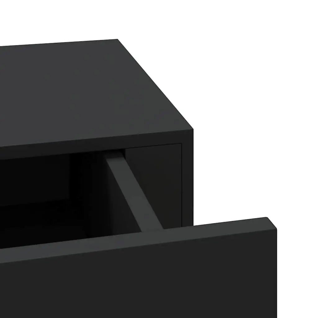 Wall-Mounted Drawer Shelf in Black