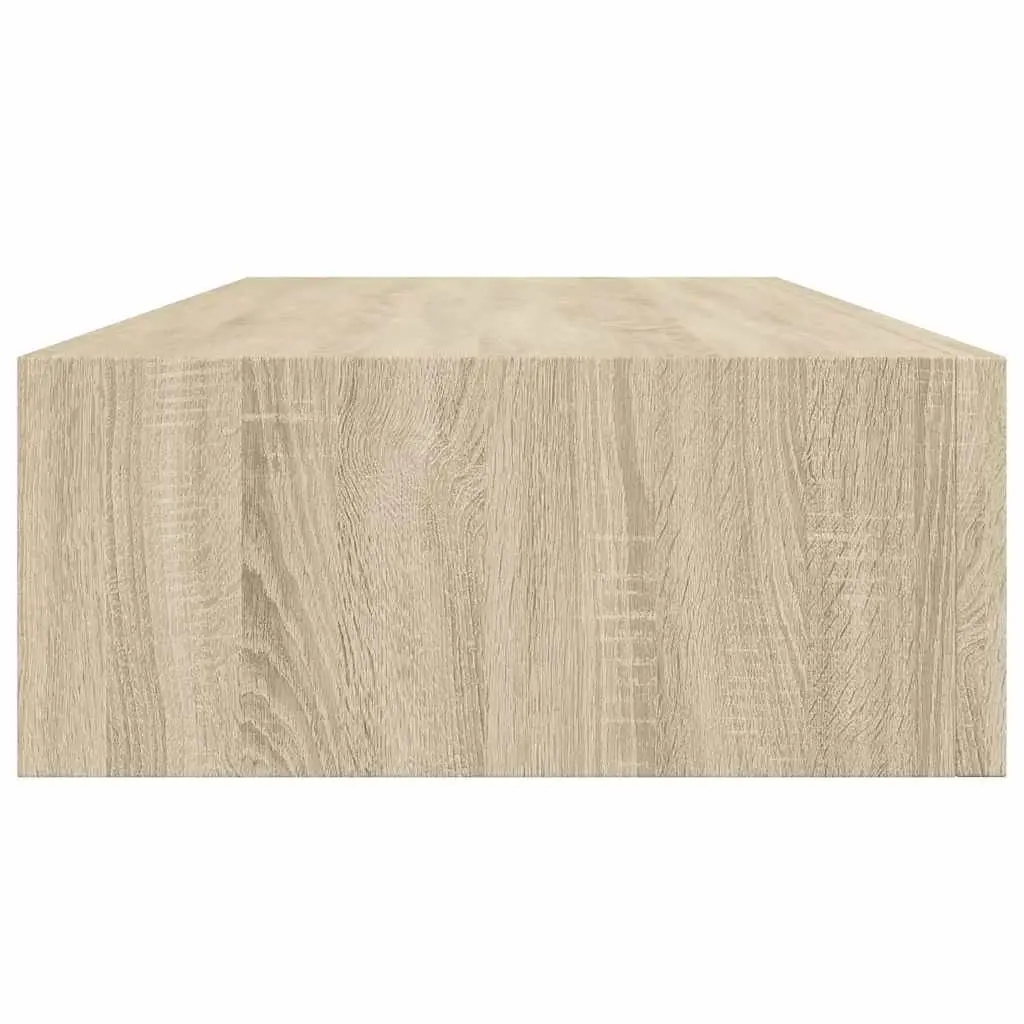 Wall-mounted Drawer Shelf Storage 60x23.5x10cm Oak Brown