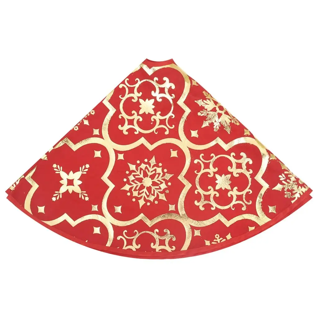 Christmas Tree Skirt Red Seasonal Holiday Decor 150cm with Matching Sock