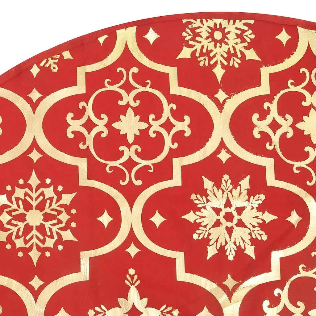 Christmas Tree Skirt Red Seasonal Holiday Decor 150cm with Matching Sock