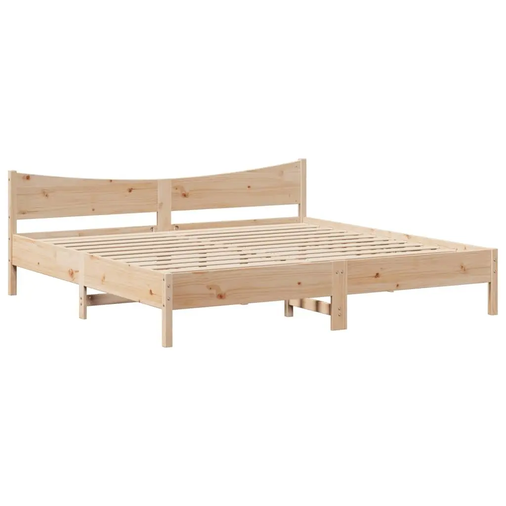 Bed Frame with Storage Headboard 180x200cm