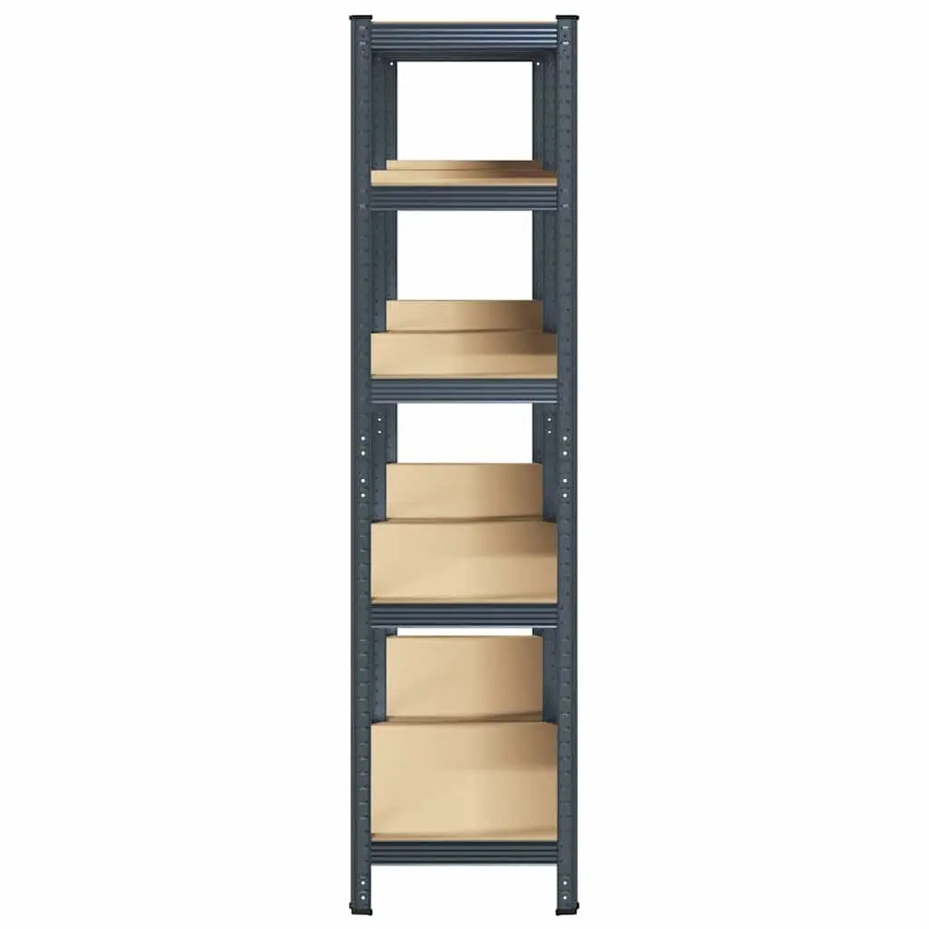 Heavy-Duty Industrial Shelving Unit 5 Layer Adjustable Anthracite Steel Engineered Wood