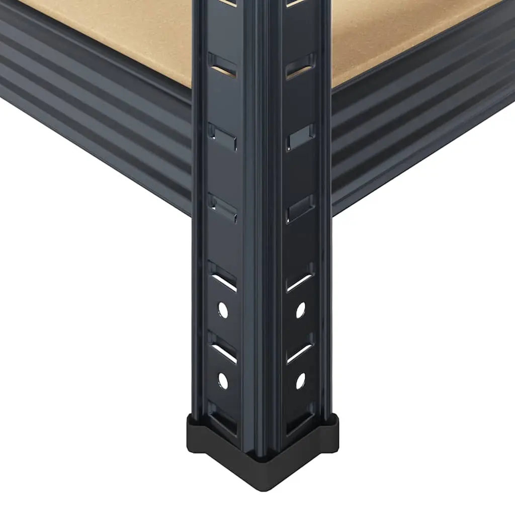 Heavy-Duty Industrial Shelving Unit 5-Layer Storage Rack Steel Frame Anthracite