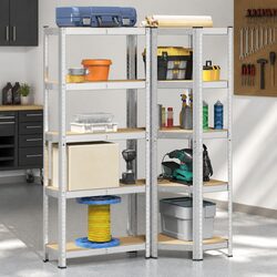 Reliable 5-Layer Steel Storage Shelves for Organizing