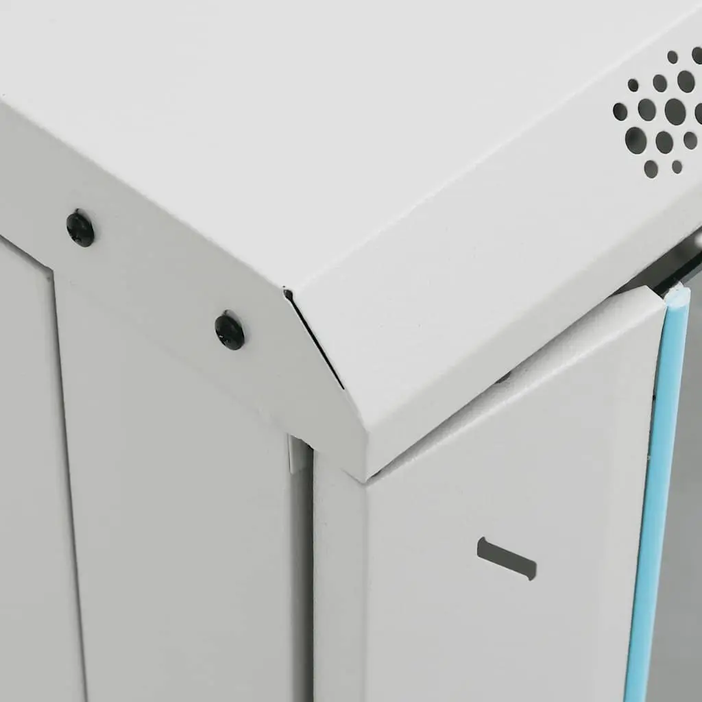 Network Cabinet 15U Rack Mount Server Equipment Storage 60x45x86cm Grey